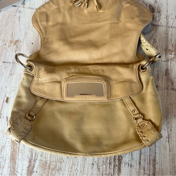 Cole Haan Collection Fold Over Pebbles Leather Purse   F06 - Picture 4 of 9